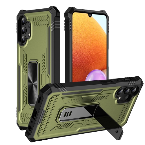 

For Samsung Galaxy A14 5G / 4G Invisible Holder Phone Case(Dark Green)