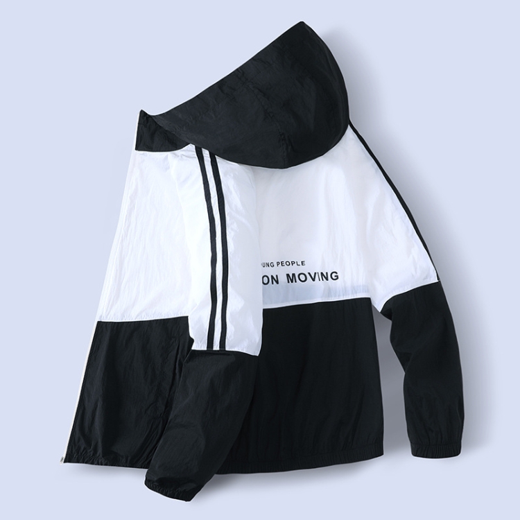 

Summer Men and Women Thin Casual Hoodie Sun Protection Clothing, Size:XXL(609-Black)