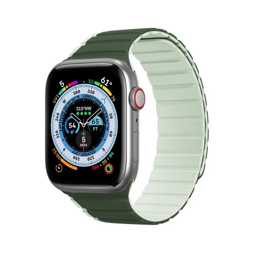 

DUX DUCIS Magnetic Silicone Watch Band For Apple Watch 4 44mm(Green)