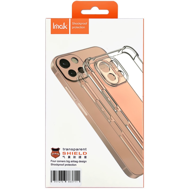 

For Xiaomi Redmi 12 4G imak Shockproof Airbag TPU Phone Case(Transparent)