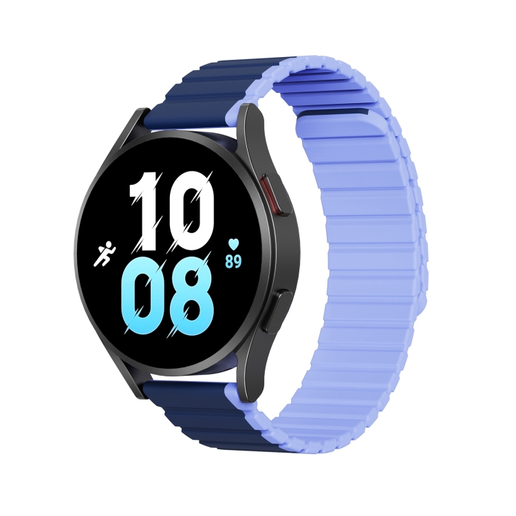 

DUX DUCIS Magnetic Silicone Watch Band, Size:20mm(Blue)