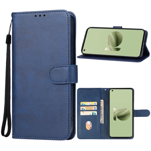 

For Asus Zenfone 10 Leather Phone Case(Blue)