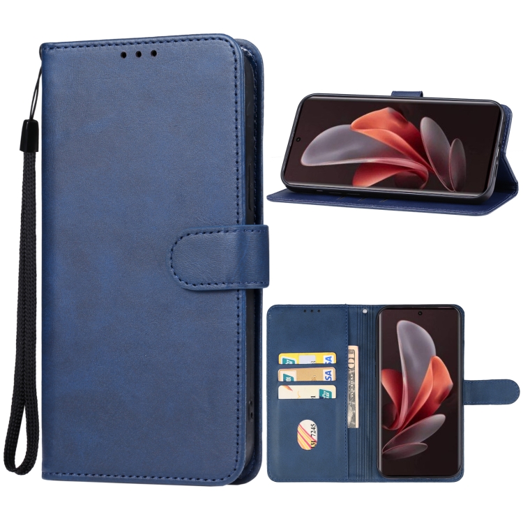 

For vivo V29e Leather Phone Case(Blue)