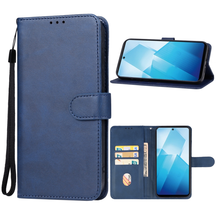 

For vivo iQOO Z8 Leather Phone Case(Blue)