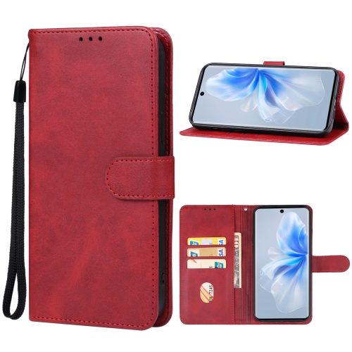 

For vivo S18 Pro Leather Phone Case(Red)
