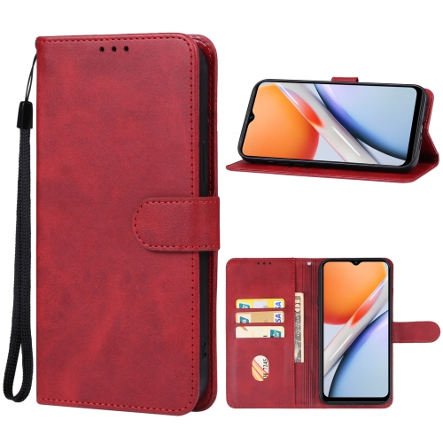 

For vivo Y28 5G Leather Phone Case(Red)