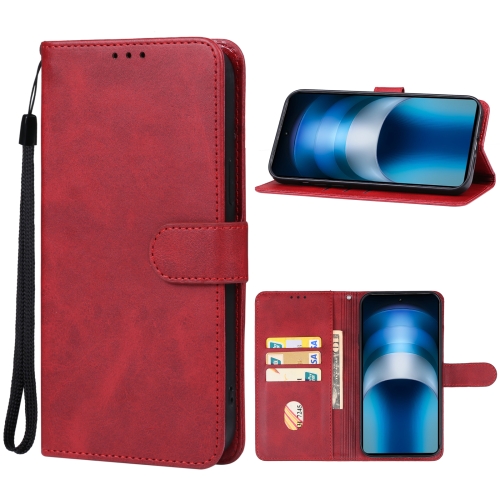 

For vivo iQOO Neo9s Pro Leather Phone Case(Red)