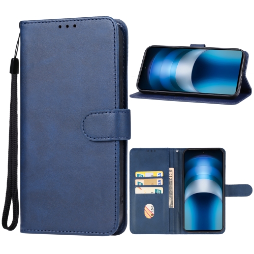 

For vivo iQOO Neo9s Pro Leather Phone Case(Blue)