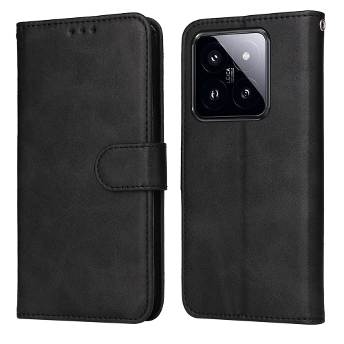 

For Xiaomi 14 Pro Classic Calf Texture Flip Leather Phone Case(Black)