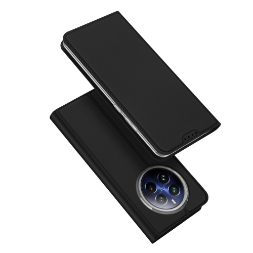 For Realme 12 Pro/12 Pro+ DUX DUCIS Skin Pro Series Flip Leather Phone Case(Black)