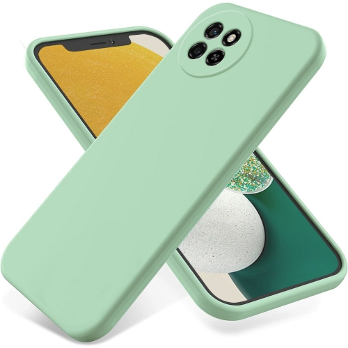 

For itel S23 4G Pure Color Liquid Silicone Shockproof Phone Case(Green)
