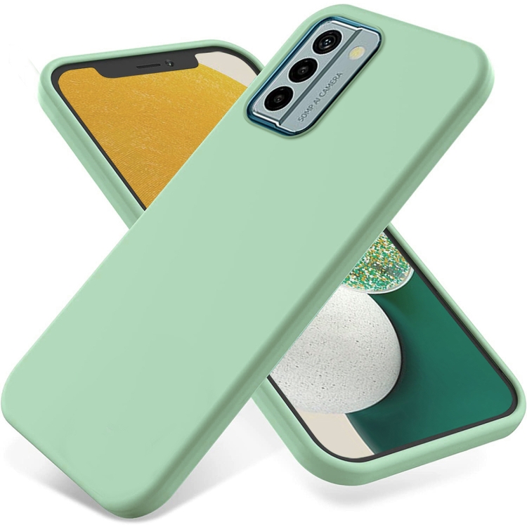 

For Nokia G22 Pure Color Liquid Silicone Shockproof Phone Case(Green)