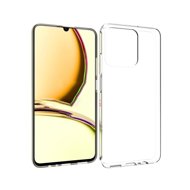 

For Realme Narzo N53 4G / C53 4G Waterproof Texture TPU Phone Case(Transparent)