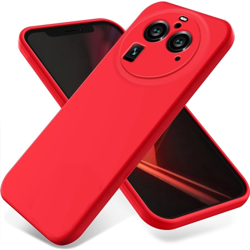 

For OPPO Find X6 Pro Pure Color Liquid Silicone Shockproof Phone Case(Red)