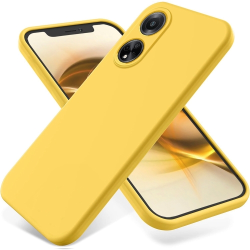 

For OPPO F23 5G / A98 5G / A1 5G Pure Color Liquid Silicone Shockproof Phone Case(Yellow)