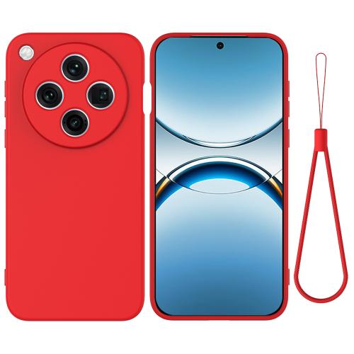 

For OPPO Find X8 Pro Pure Color Liquid Silicone Shockproof Phone Case(Red)