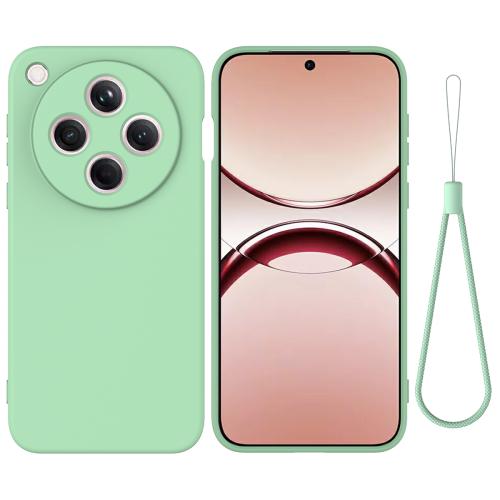 

For OPPO Find X8 Pure Color Liquid Silicone Shockproof Phone Case(Green)