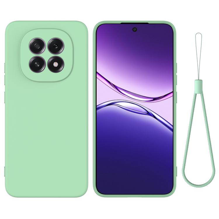 

For OPPO F29 5G / A5 2025 Solid Color Liquid Silicone Dropproof Full Coverage Phone Case(Green)