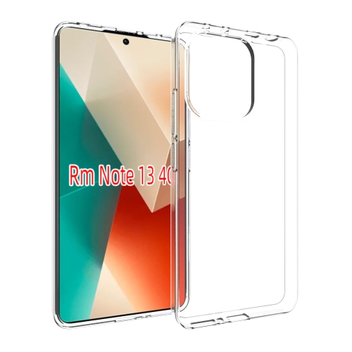 

For Xiaomi Redmi Note 13 4G Waterproof Texture TPU Phone Case(Transparent)