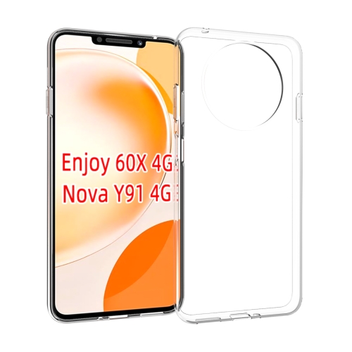 

For Huawei Enjoy 60X / nova Y91 Waterproof Texture TPU Phone Case(Transparent)