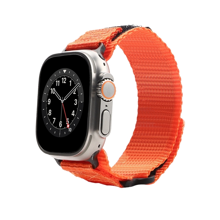 

Nylon Two Section Watch Band For Apple Watch Ultra 49mm(Orange)