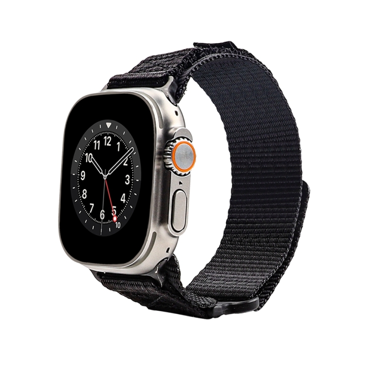 Apple Watch 6 44mm用ナイロン2セクション時計バンド(ブラック) Apple Watch 6 44mm用ナイロン2セクション時計バンド(ブラック)