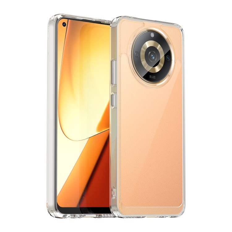 

For Realme 11 5G Colorful Series Acrylic + TPU Phone Case(Transparent)