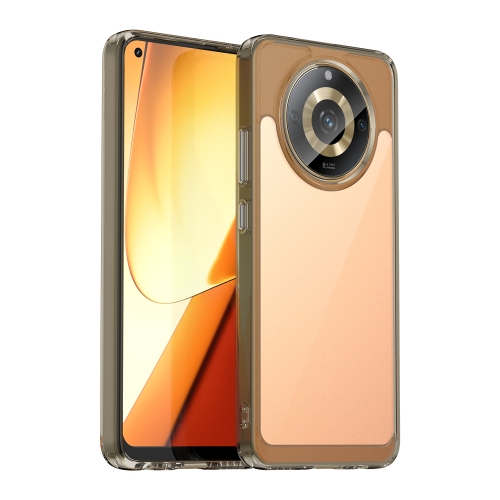 

For Realme 11 5G Colorful Series Acrylic + TPU Phone Case(Transparent Grey)