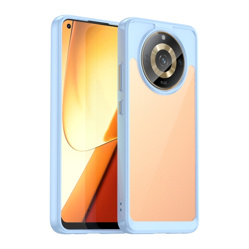 For Realme 11 5G Colorful Series Acrylic + TPU Phone Case(Blue)