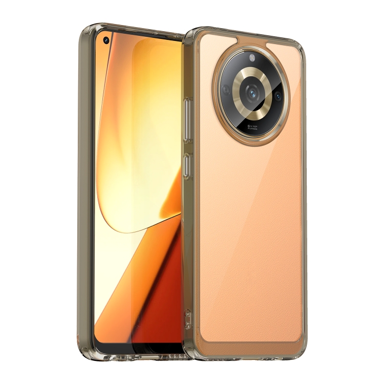 

For Realme Narzo 60 Colorful Series Acrylic + TPU Phone Case(Transparent Grey)