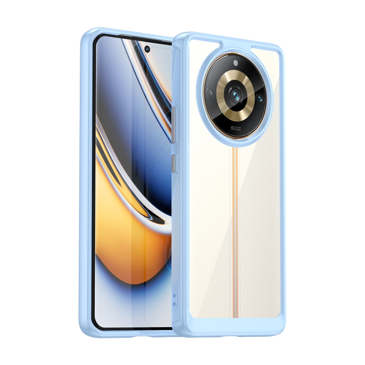 

For Realme 11 Pro Colorful Series Acrylic Hybrid TPU Phone Case(Blue)