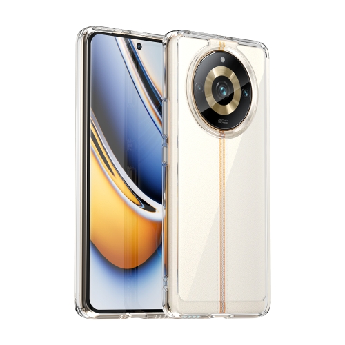 

For Realme 11 Pro+ Colorful Series Acrylic Hybrid TPU Phone Case(Transparent)