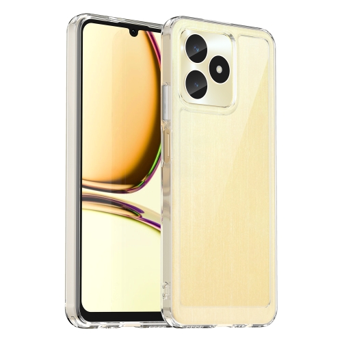 Para Realme C53 India Colorful Series Acrylic + TPU Funda para teléfono  (azul transparente)