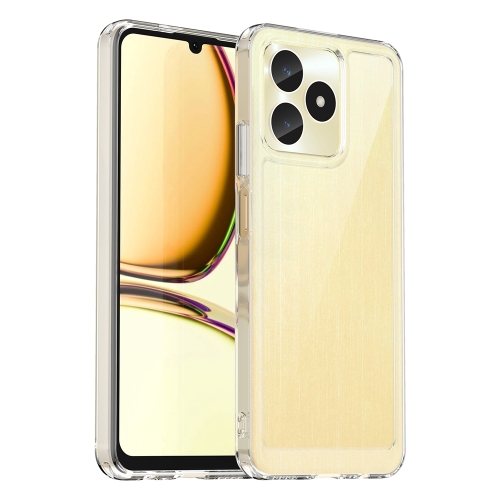

For Realme Note 50 Colorful Series Acrylic Hybrid TPU Phone Case(Transparent)