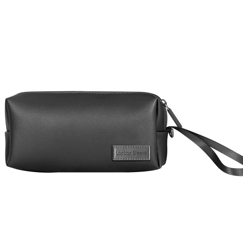 

Waterproof PU Leather Laptop Accessory Bag(Black)