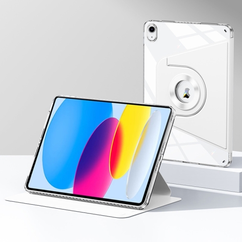 

For iPad 10th Gen 10.9 2022 Magnetic Split Leather Smart Tablet Case(White)