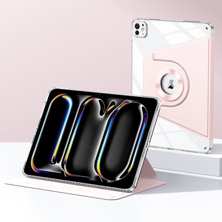 

For iPad Pro 11 2024 Magnetic Split Leather Smart Tablet Case(Pink)