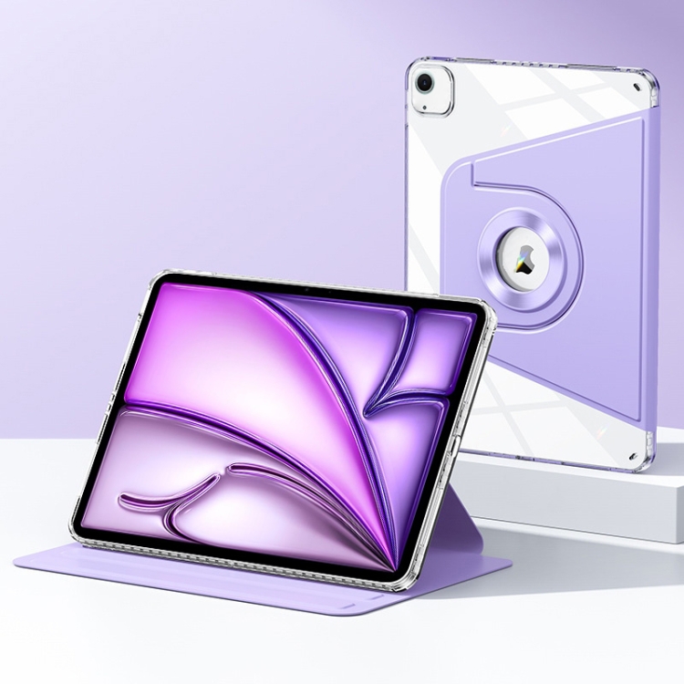 

For iPad Air 13 2025 / 2024 Magnetic Split Leather Smart Tablet Case(Purple)