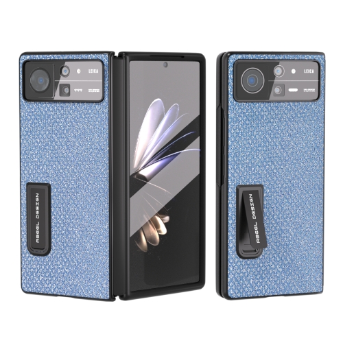 

For Xiaomi Mix Fold 2 Integrated Diamond Series Black Edge Phone Case with Holder(Sapphire Blue)