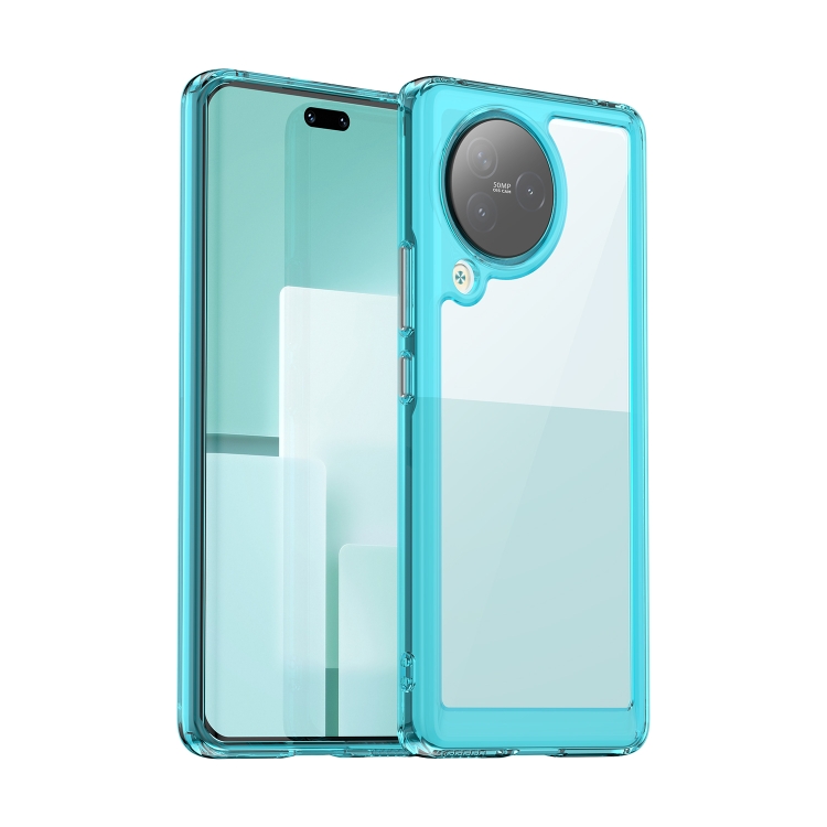 

For Xiaomi Civi 3 Colorful Series Acrylic + TPU Phone Case(Transparent Blue)