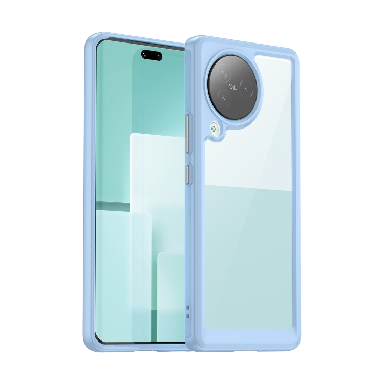 

For Xiaomi Civi 3 Colorful Series Acrylic Hybrid TPU Phone Case(Blue)
