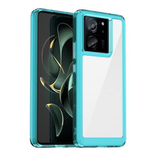 

For Xiaomi Redmi K60 Ultra Colorful Series Acrylic Hybrid TPU Phone Case(Transparent Blue)