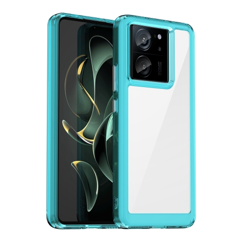 For Xiaomi Poco M6 Pro Colorful Series Acrylic Hybrid TPU Phone Case(Black)