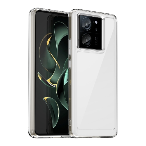 

For Xiaomi 13T Pro Colorful Series Acrylic Hybrid TPU Phone Case(Transparent)
