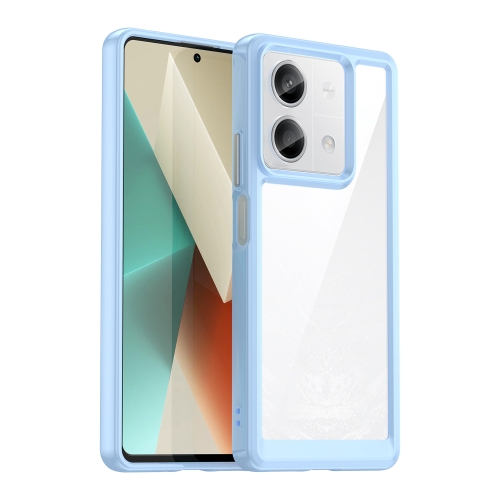 

For Xiaomi Redmi Note 13 5G Colorful Series Acrylic Hybrid TPU Phone Case(Blue)