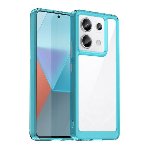 

For Xiaomi Redmi Note 13 Pro 5G Colorful Series Acrylic Hybrid TPU Phone Case(Transparent Blue)