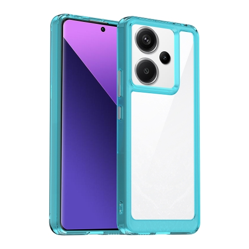 

For Xiaomi Redmi Note 13 Pro+ Colorful Series Acrylic Hybrid TPU Phone Case(Transparent Blue)