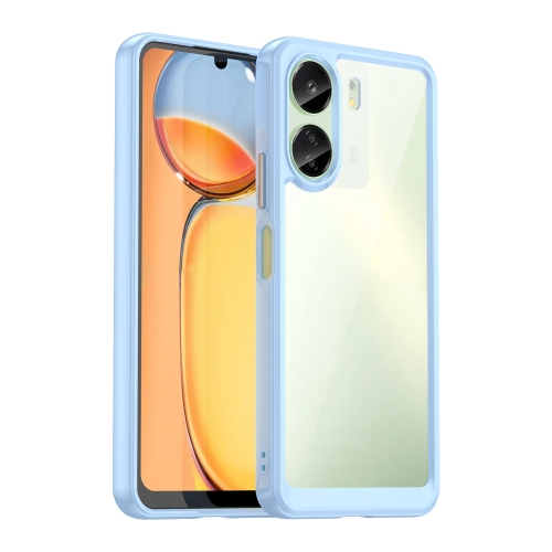 

For Xiaomi Redmi 13C 4G Colorful Series Acrylic Hybrid TPU Phone Case(Blue)