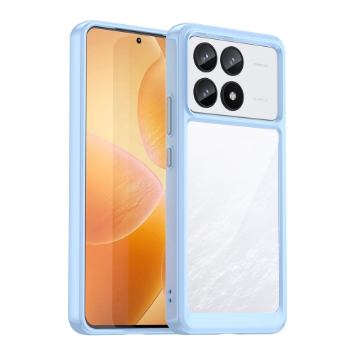 

For Xiaomi Redmi K70 Colorful Series Acrylic Hybrid TPU Phone Case(Blue)