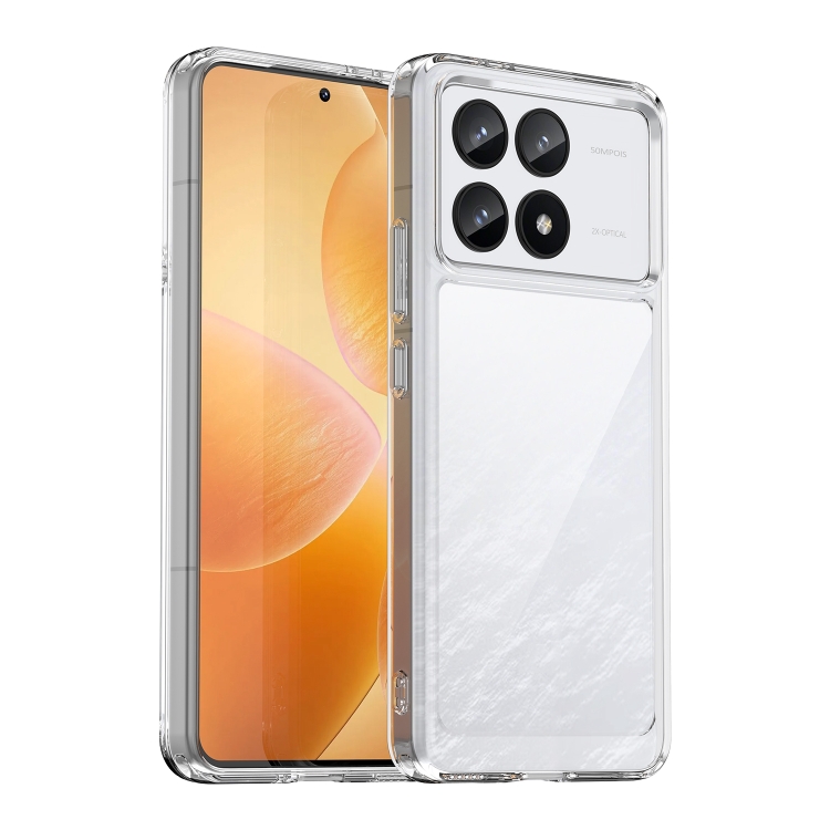 

For Xiaomi Redmi K70 Pro Colorful Series Acrylic Hybrid TPU Phone Case(Transparent)